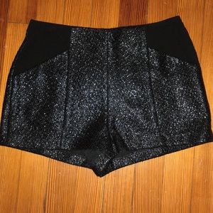 Never worn black shimmer BCBG shorts